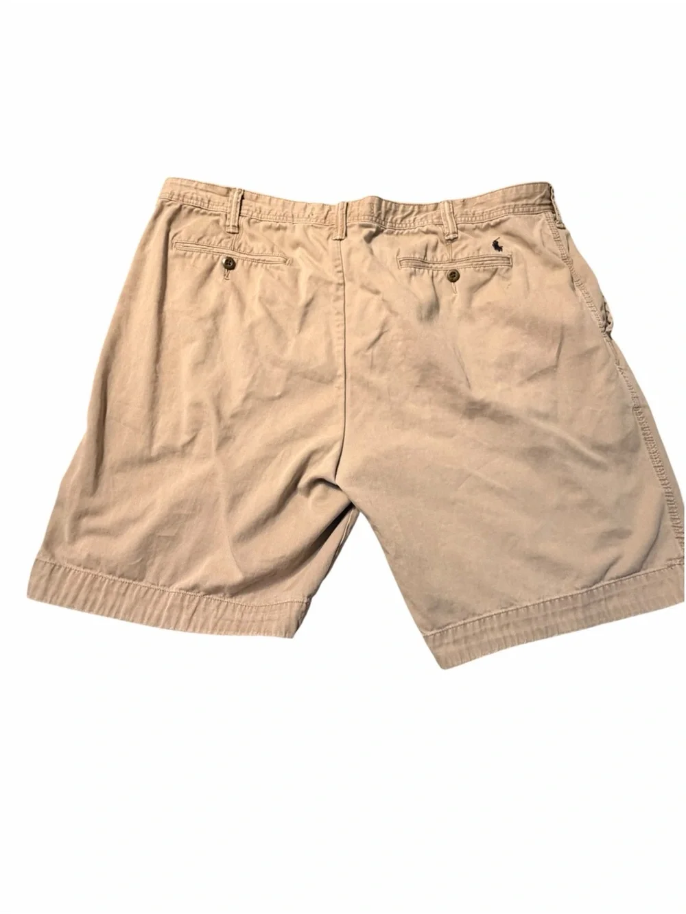 Polo by Ralph Lauren Beige Flat-Front Cotton Shorts